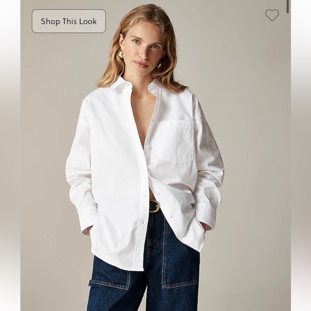 J. Crew | Petite Étienne oversized shirt in lightweight oxford - XSP - Picture 5 of 6